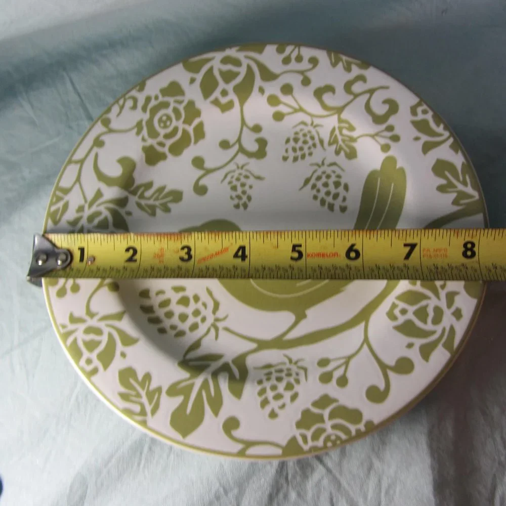 3 for $40 - Pier 1 sage green bird salad plate (w1411)